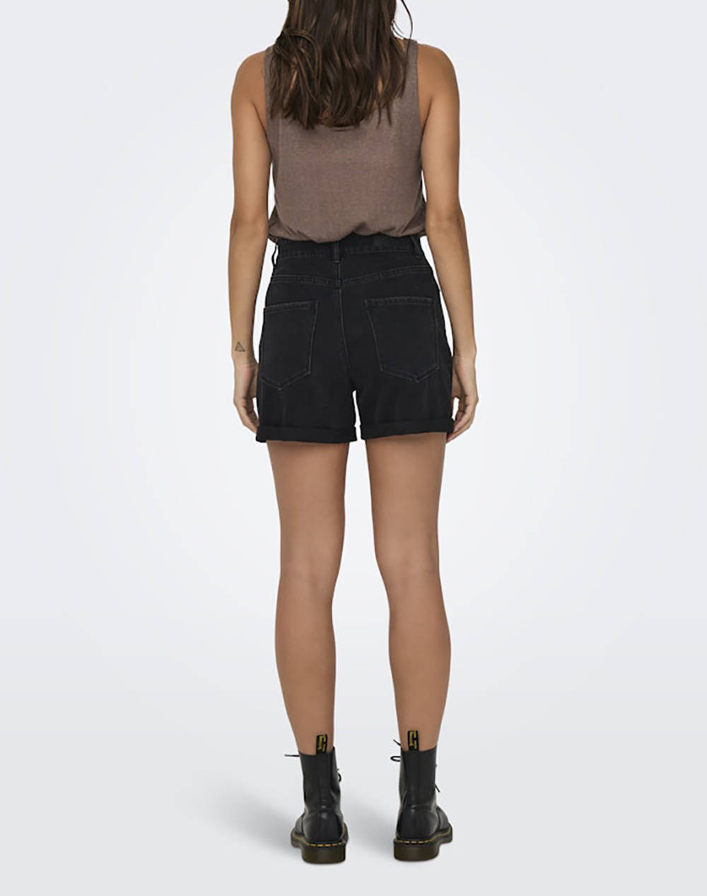 ONLY ONLVEGA HW MOM DNM SHORTS NOOS 15230571-Black Denim DenimBlack φωτογραφία
