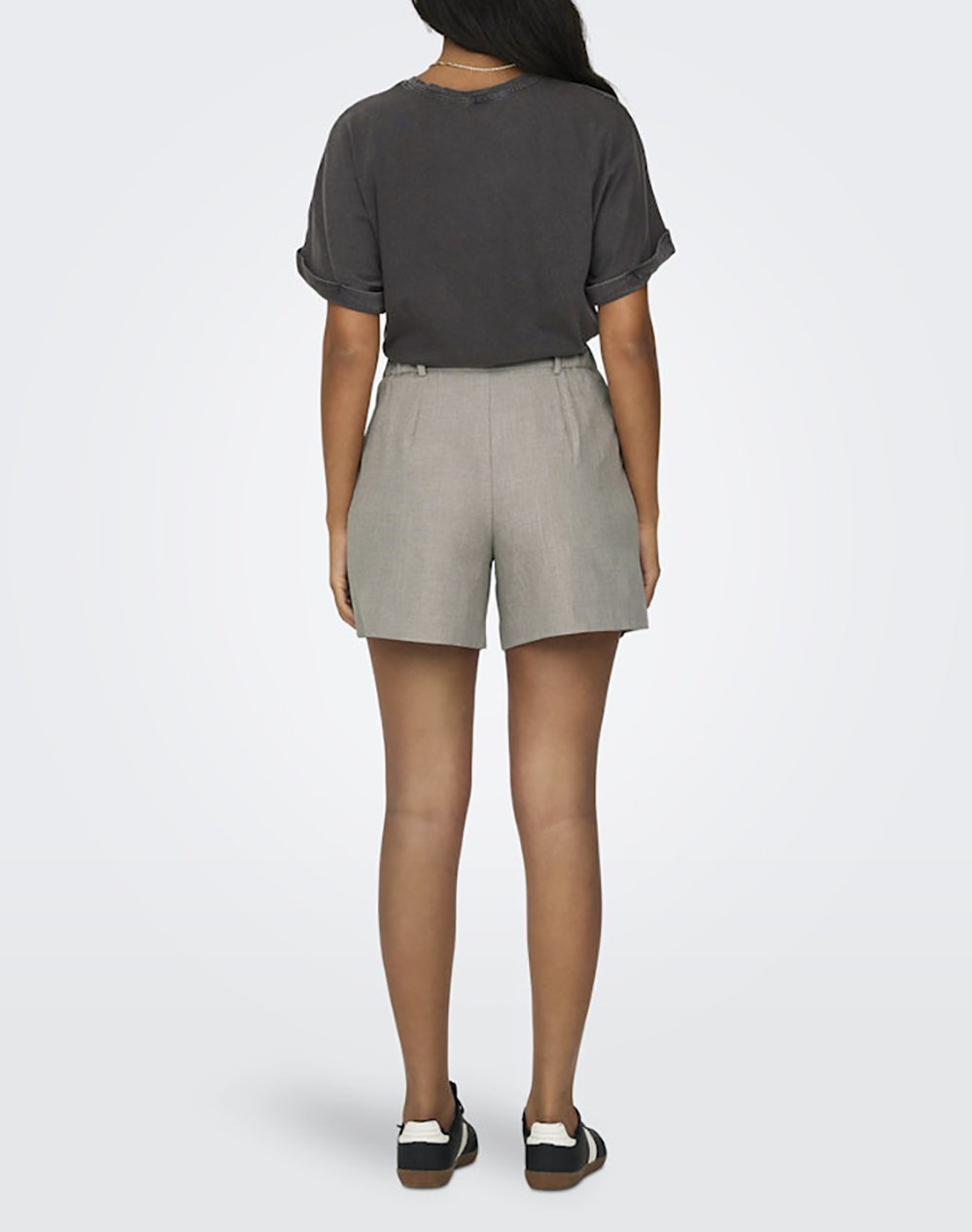 ONLY ONLY ONLLINDA HW MEL SHORTS TLR NOOS 15283727-FungiMELANGE Biege - 2