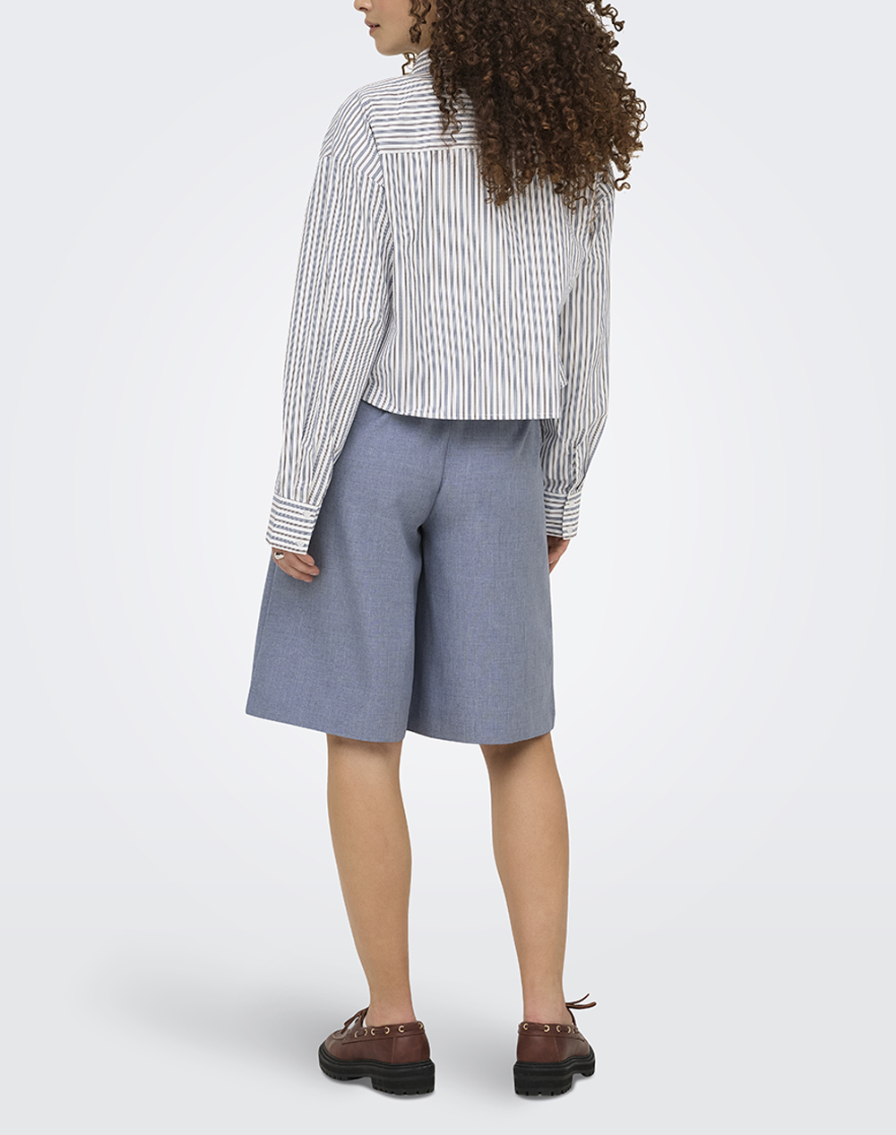 ONLY ONLY ONLLINDA HW MEL LONG SHORTS TLR NOOS 15351444-Vintage Indigo Indigo - 2