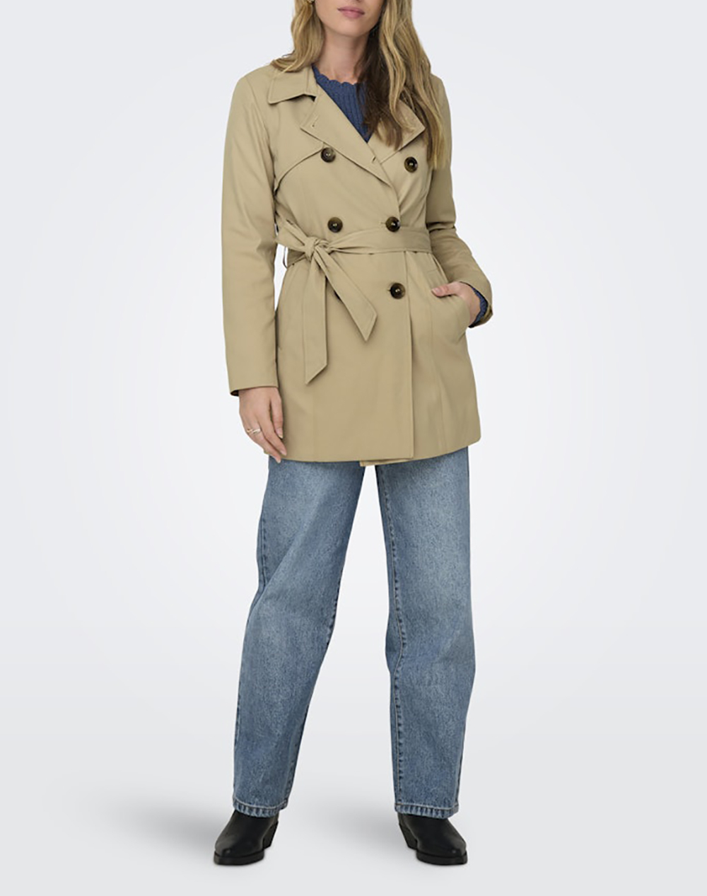 ONLY ONLVALERIE TRENCHCOAT OTW NOOS 15191821-Ginger Root Brown φωτογραφία