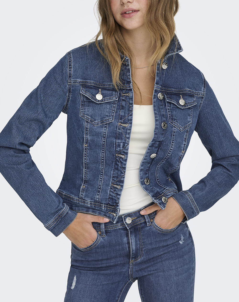 ONLY ONLWONDER DNM JACKET NOOS 15243147-Medium Blue Denim DenimBlue