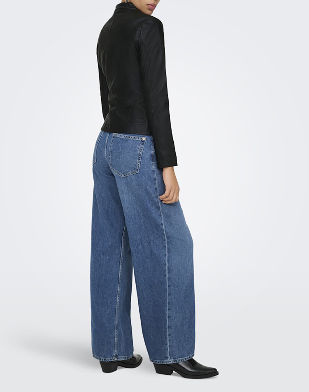 ONLY ONLBANDIT FAUX LEATHER BIKER OTW NOOS 15081400-BLACK Black φωτογραφία