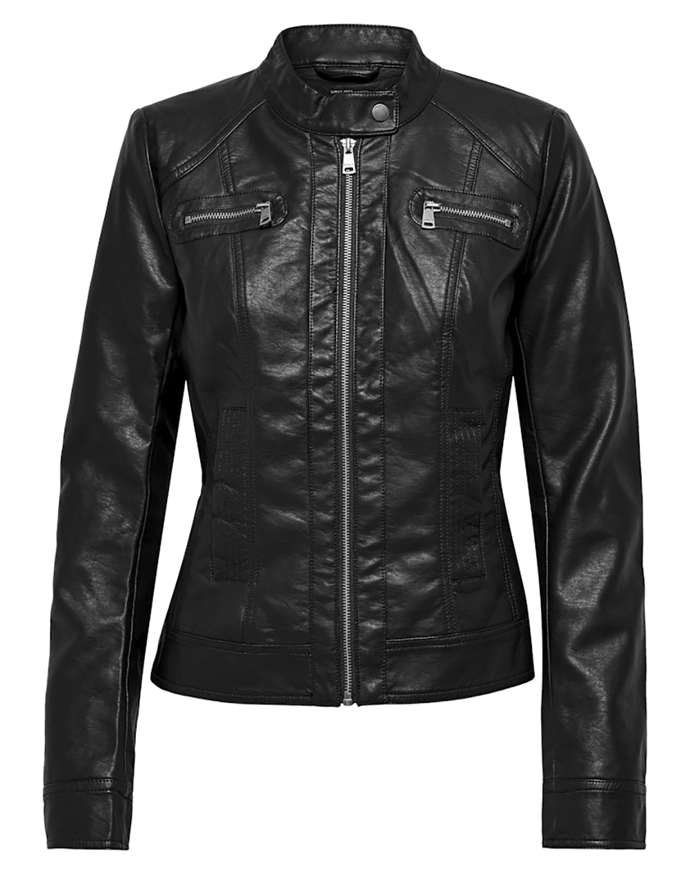 ONLY ONLBANDIT FAUX LEATHER BIKER OTW NOOS 15081400-BLACK Black φωτογραφία
