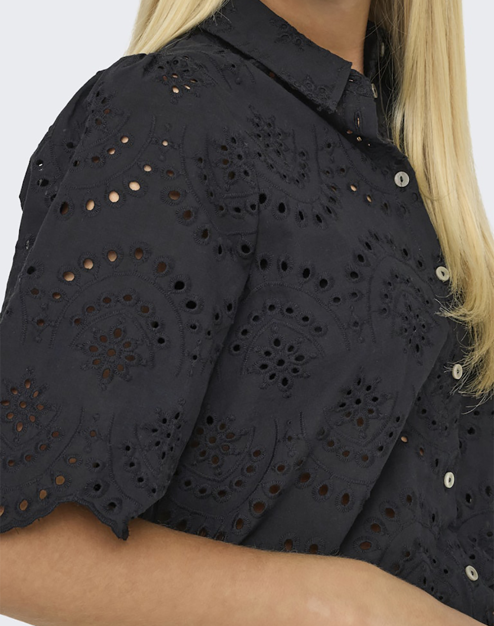 Only Onlvalais S Shirt Wvn Noos 15351106-Black Black Γυναικεία ρούχα πουκάμισα Politikos Shop Πολιτικός
