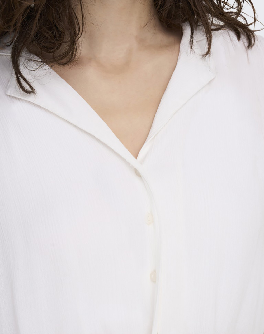 Only Onlpaula Life S Tie Shirt Wvn Noos 15281497-White White Γυναικεία ρούχα πουκάμισα Politikos Shop Πολιτικός