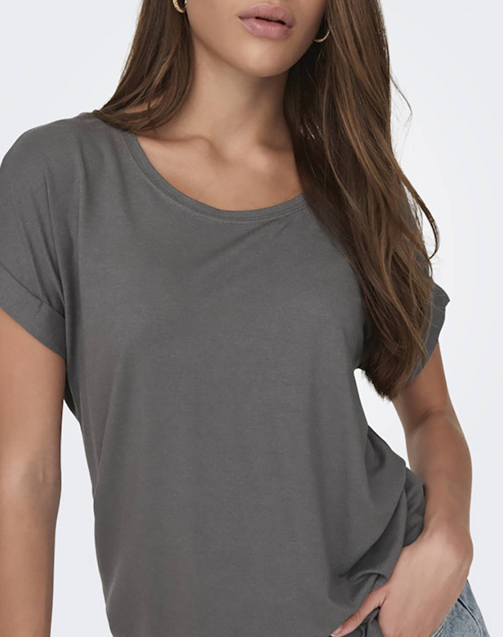 Only Onlmoster S O-Neck Top Noos Jrs 15106662-Plum Kitten Darkslategrey Γυναικεία ρούχα μπλούζες Τ-Shirt Politikos Shop Πολιτικός