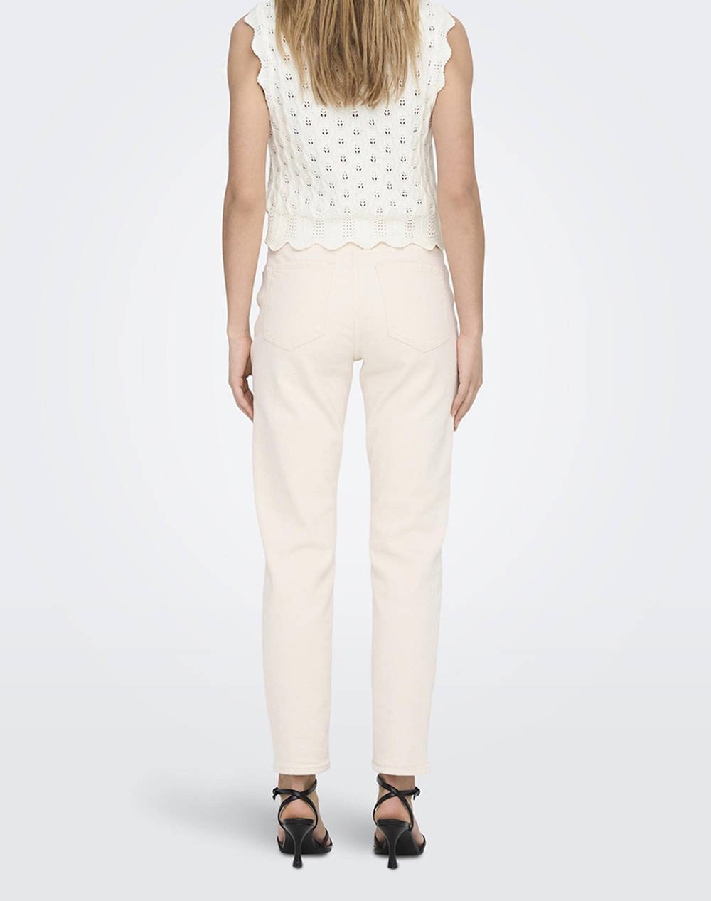 ONLY ONLLUNA LIFE SL O-NECK TANK NOOS KNT 15291602-Cloud Dancer OffWhite φωτογραφία