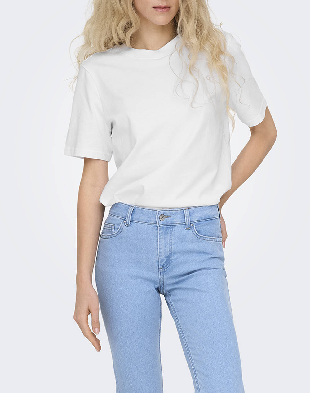 ONLY ONLMONJA LIFE S/S TEE JRS NOOS 15320892-WHITE White