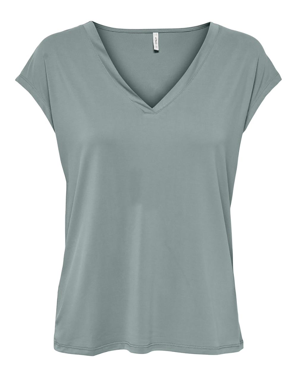 Only Onlfree S Mod V-Neck Top Jrs Noos 15287041-Abyss Olive Γυναικεία ρούχα μπλούζες Τ-Shirt Politikos Shop Πολιτικός