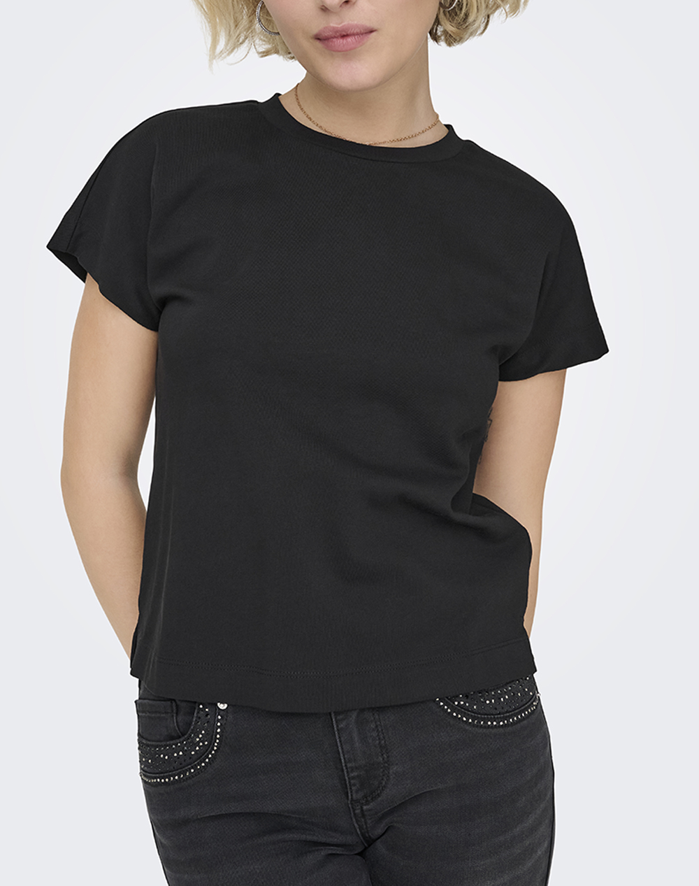 ONLY ONLERICA S/S TOP JRS NOOS 15308926-BLACK Black