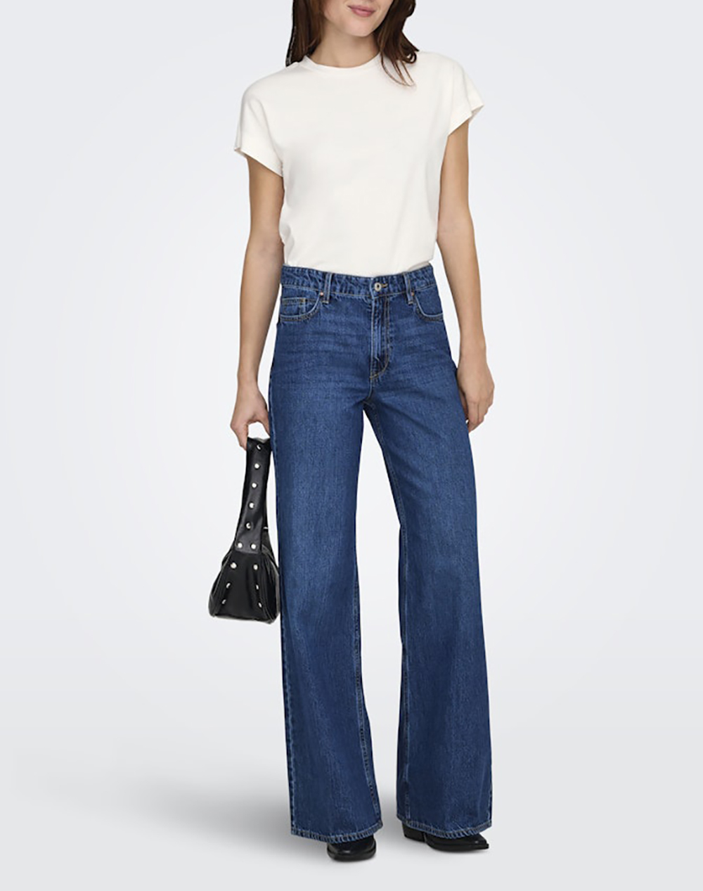 Only Onlerica S Top Jrs Noos 15308926-Cloud Dancer Offwhite Γυναικεία ρούχα μπλούζες Τ-Shirt Politikos Shop Πολιτικός