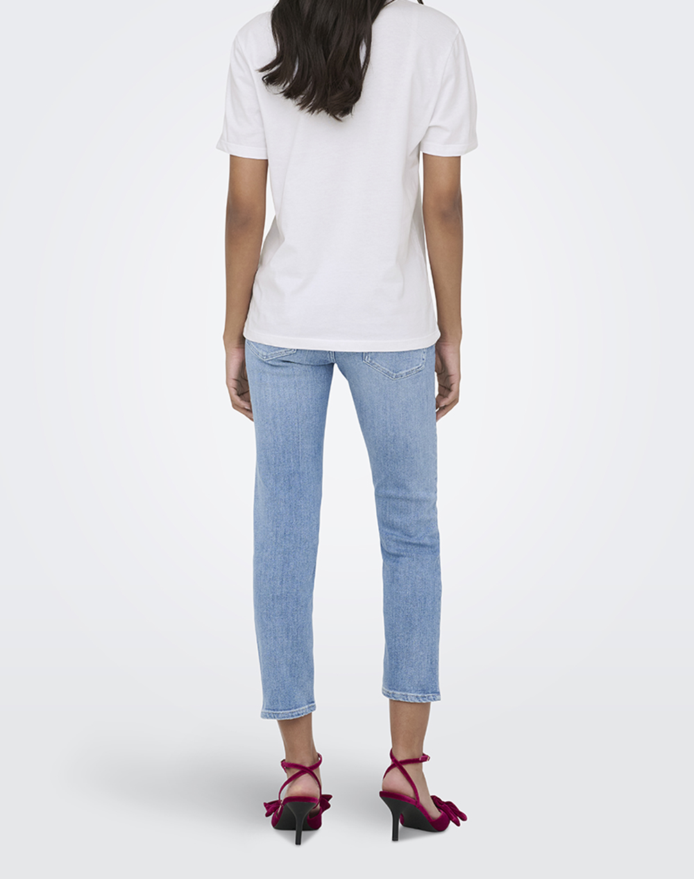 ONLY ONLY ONLKITA REG S/S PRINT TOP NOOS 15367568-Bright WhiteRosytouchcutebows Mixed - 2