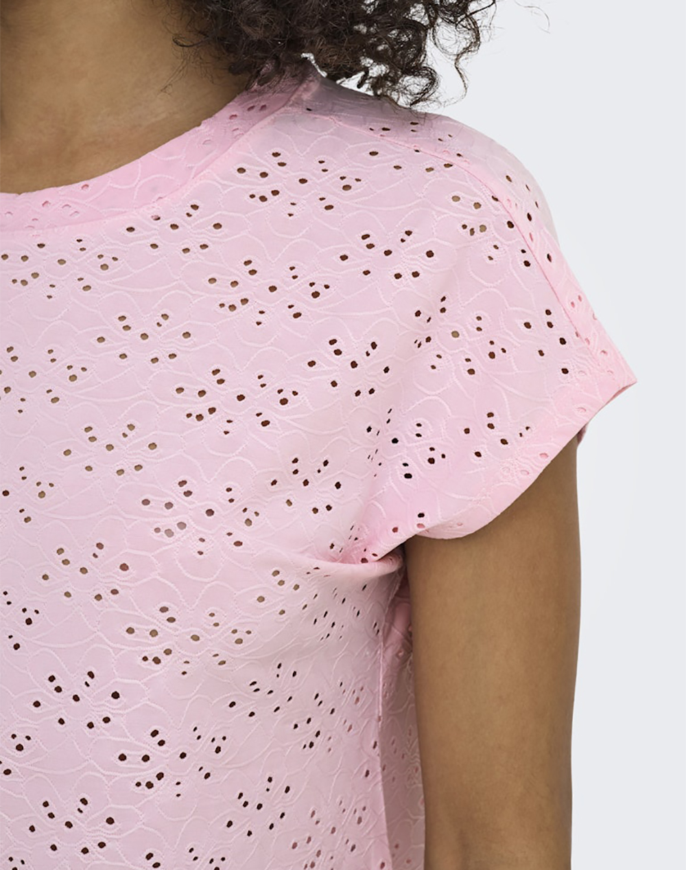 ONLY ONLY ONLSMILLA S/S TOP JRS NOOS 15231005-Roseate Spoonbill Pink - 2