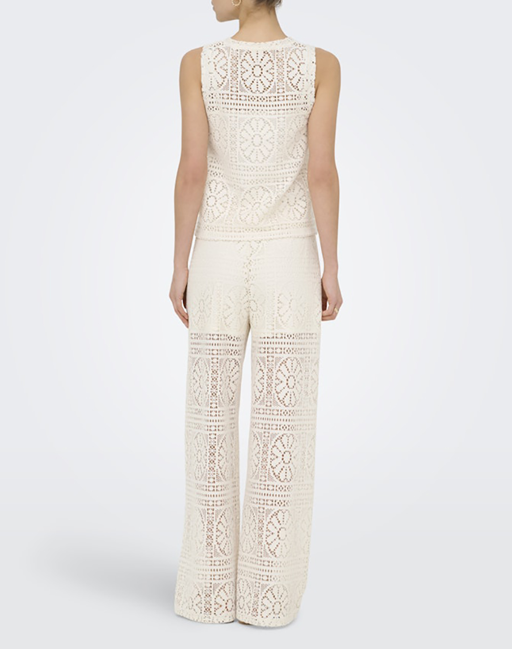 ONLY ONLY ONLLIAN LACE TANK TOP JRS NOOS 15372105-Birch Cream - 2
