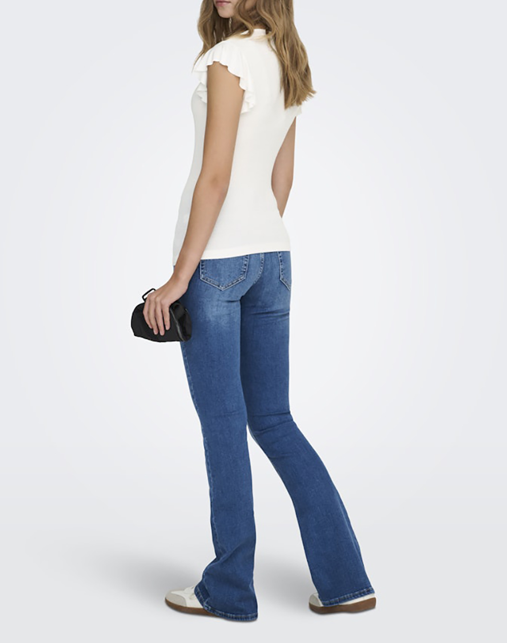 ONLY ONLY ONLBELIA CAP SLEEVE TOP JRS NOOS 15227187-Cloud Dancer OffWhite - 2
