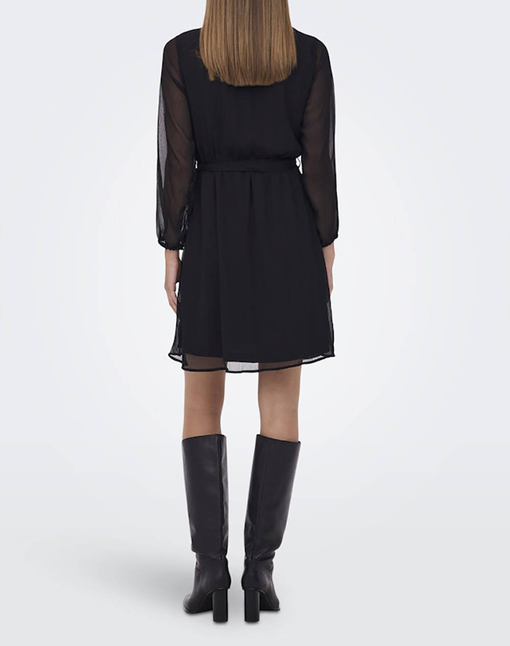 ONLY ONLY ONLCERA LIFE 3/4 SHORT DRESS WVN NOOS 15236376-BLACK Black - 2