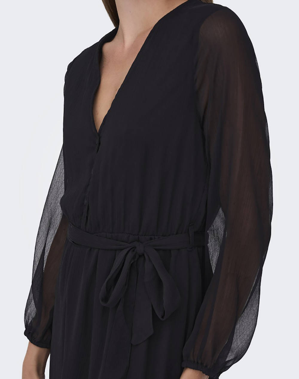 ONLY ONLY ONLCERA LIFE 3/4 SHORT DRESS WVN NOOS 15236376-BLACK Black - 3