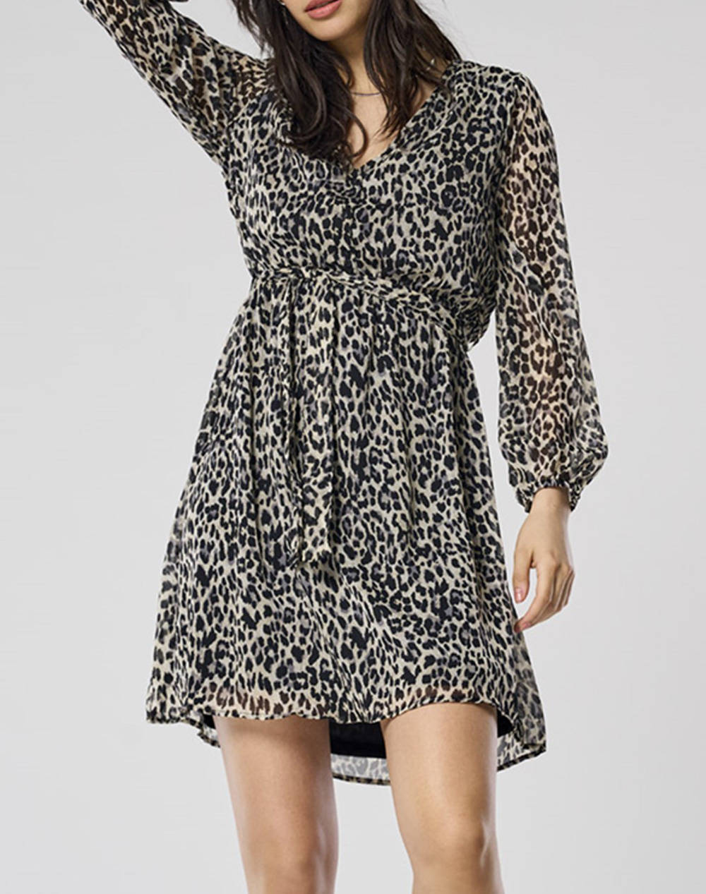 ONLY ONLCERA LIFE 3/4 SHORT DRESS WVN NOOS 15236376-Pumice StoneLEONORA Multi