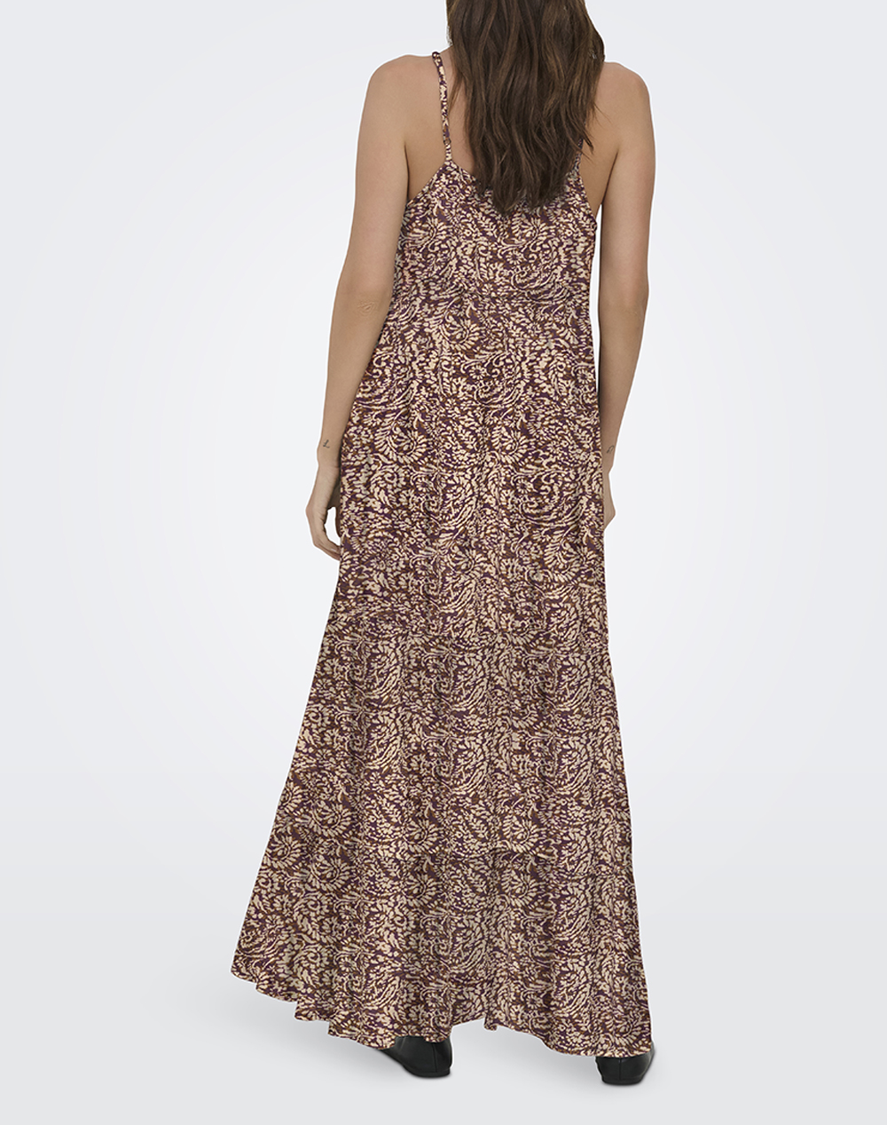 ONLY ONLY ONLMATEA LIFE STRAP LONG DRESS WVN NOOS 15339142-Spiced AppleAOP:ETHNIC PAISLEY Mixed - 2