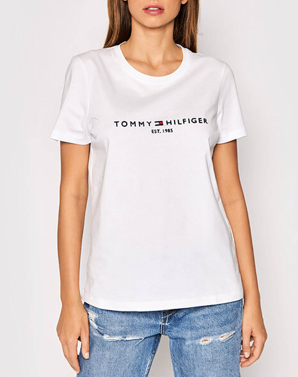 TOMMY HILFIGER ΜΠΛΟΥΖΑ HERITAGE HILFIGER C-NK REG TEE WW0WW31999-YBR White