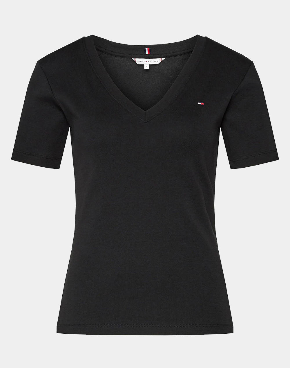 TOMMY HILFIGER TOMMY HILFIGER NEW SLIM CODY V-NECK SS WW0WW40584-BDS Black