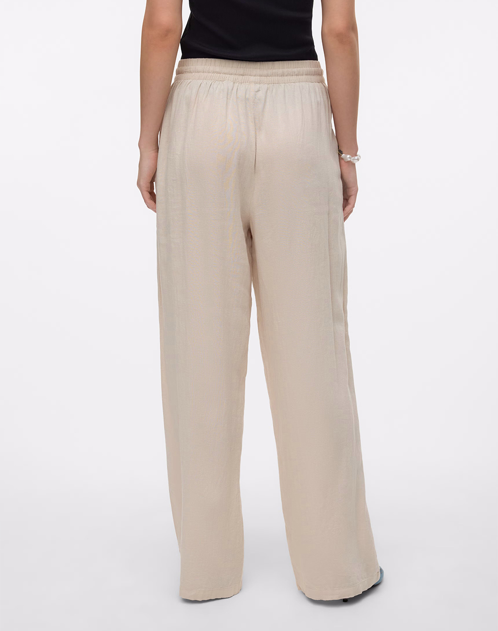 VERO MODA VERO MODA VMLINN HW PANTS WVN NOOS 10305091-Moonbeam Biege - 2