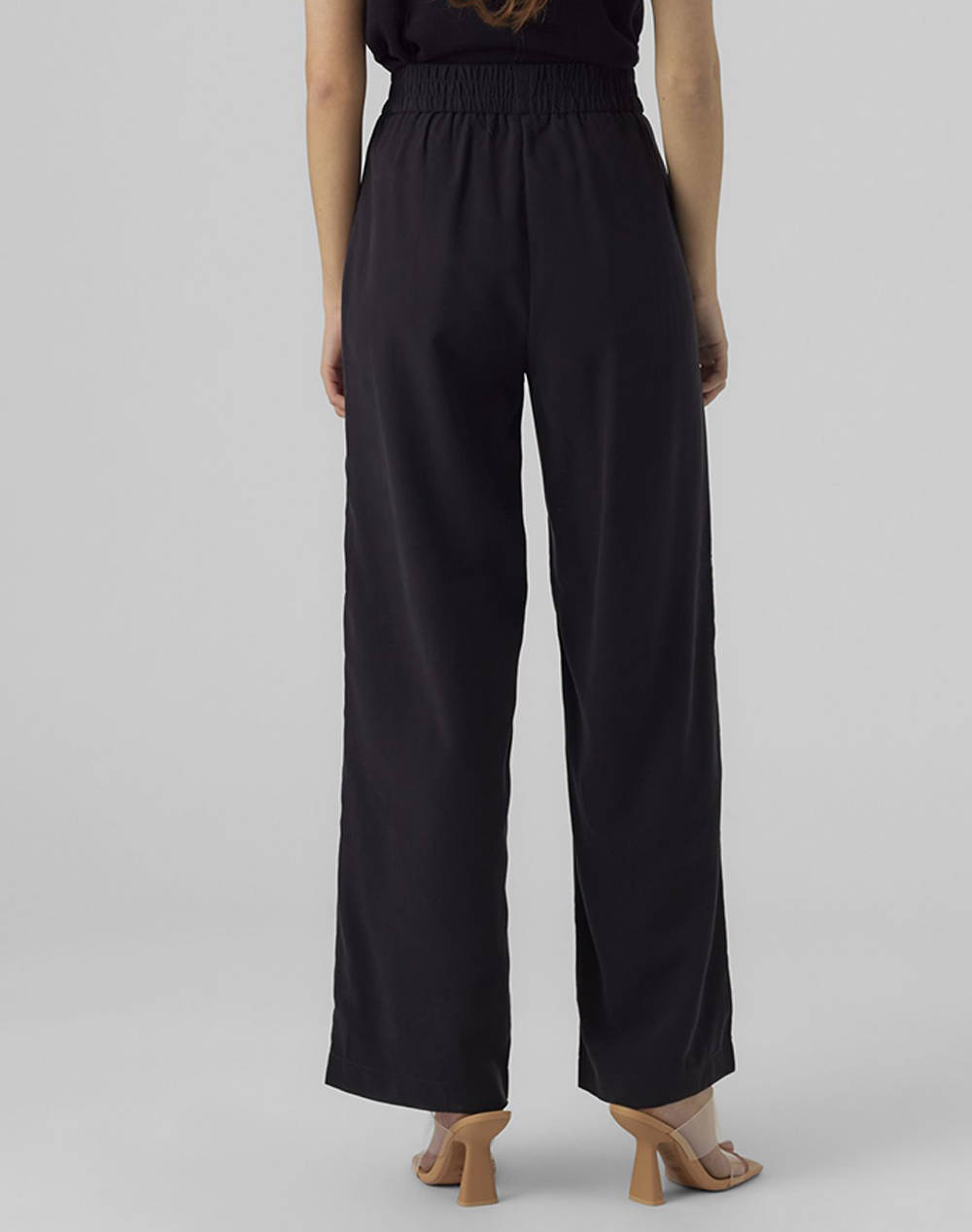 VERO MODA VMCARMEN HW WIDE PULL-ON PANT NOOS 10278926-BLACK Black φωτογραφία