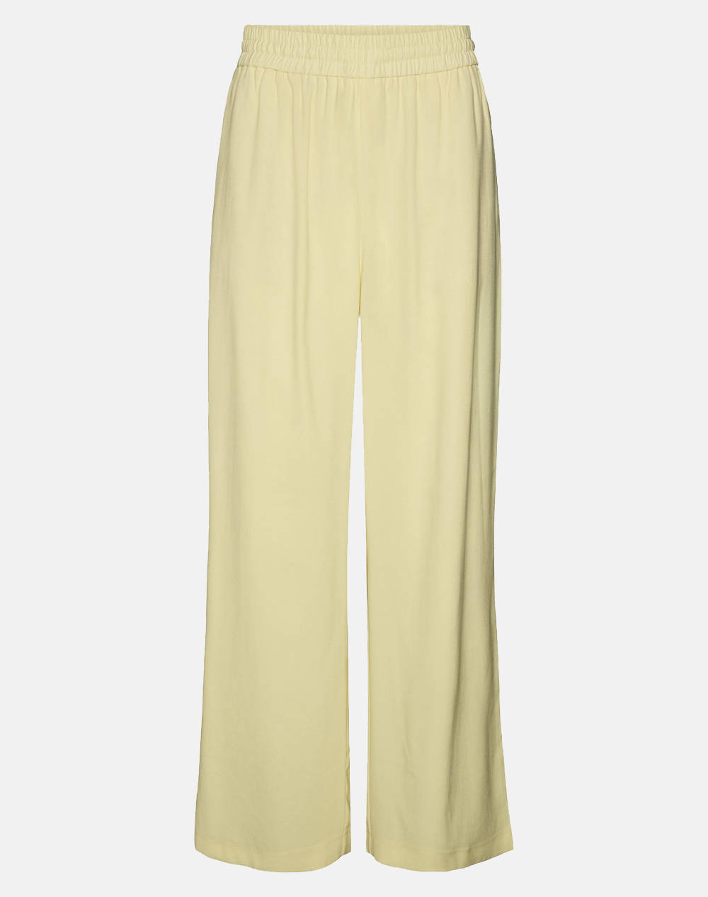 VERO MODA VMCARMEN HW WIDE PULL-ON PANT NOOS 10278926-Lemon Meringue Yellow