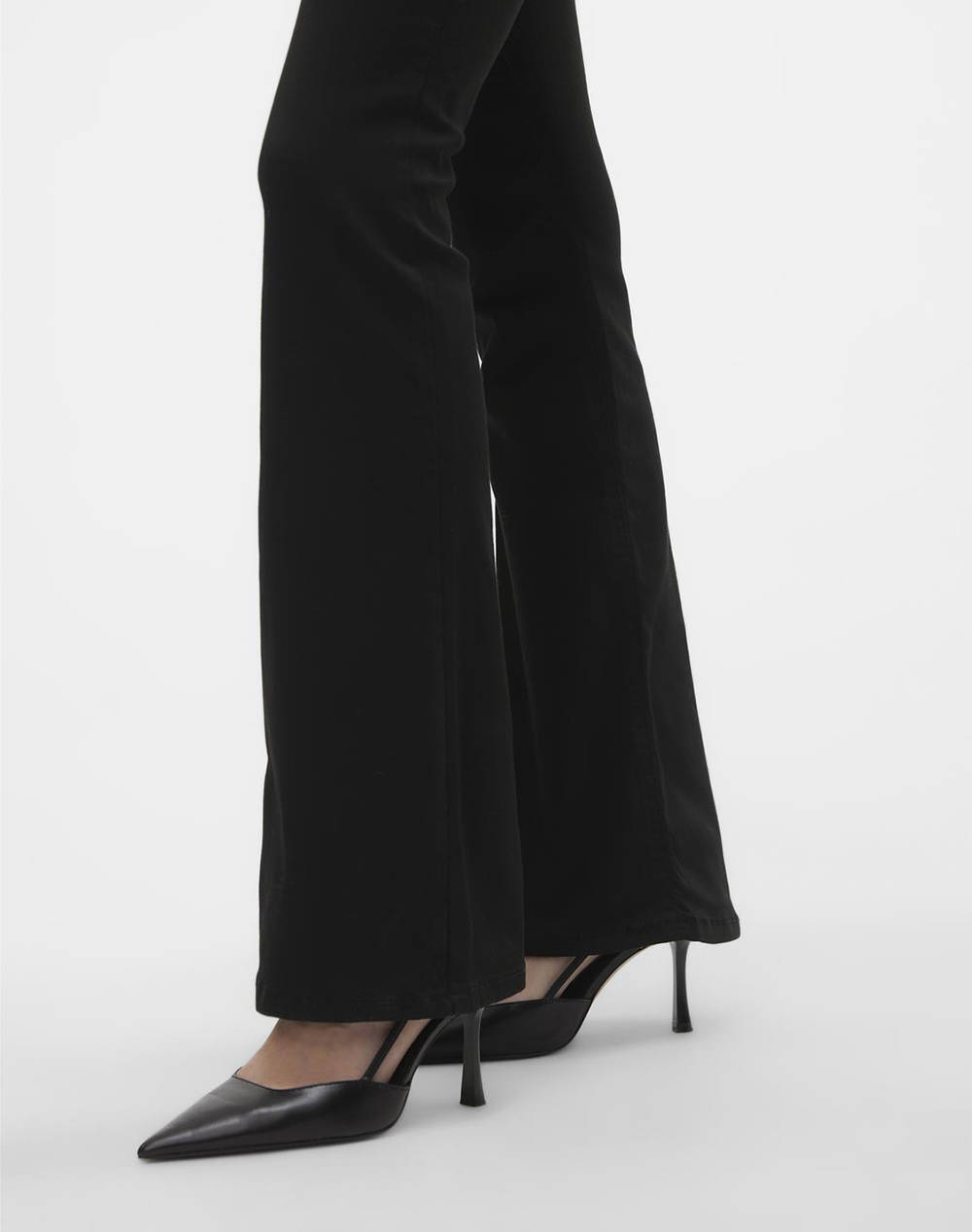 VERO MODA VMFLASH MR FLARED JEANS LI140 GA NOOS 10305103-BLACK Black φωτογραφία