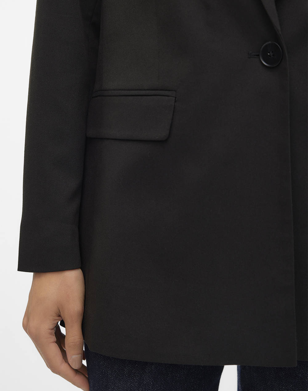Vero Moda Vmnila Ls Slim Blazer Noos 10320915-Black Black Γυναικεία ρούχα Πανωφορια Σακακια Politikos Shop Πολιτικός