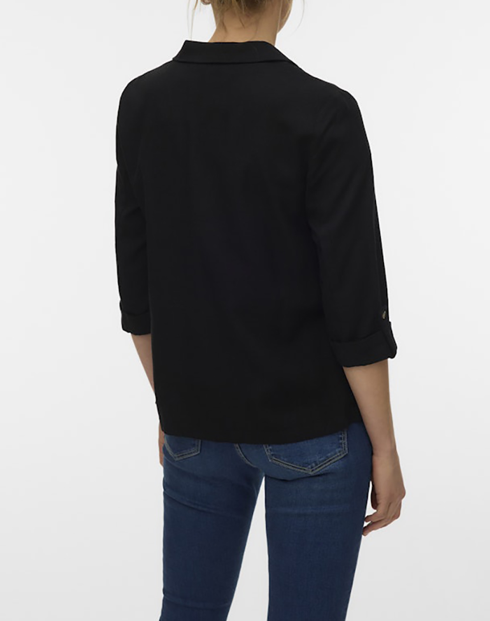 VERO MODA VERO MODA VMJESMILO 3/4 LOOSE BLAZER WVN NOOS 10279700-BLACK Black - 2