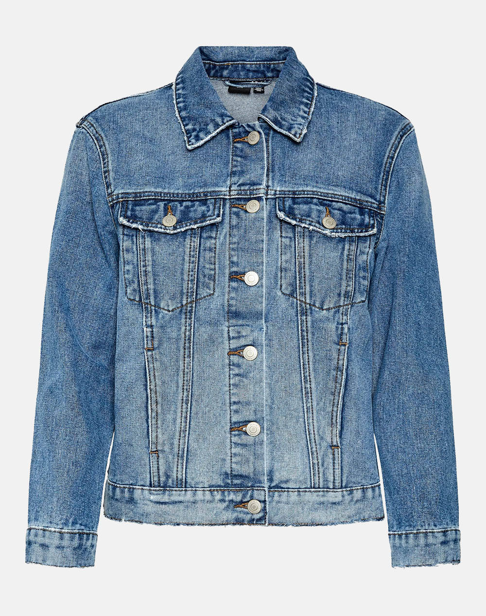 VERO MODA VMZORICA LS DENIM JACKET MIX NOOS 10279789-Medium Blue Denim DenimBlue φωτογραφία