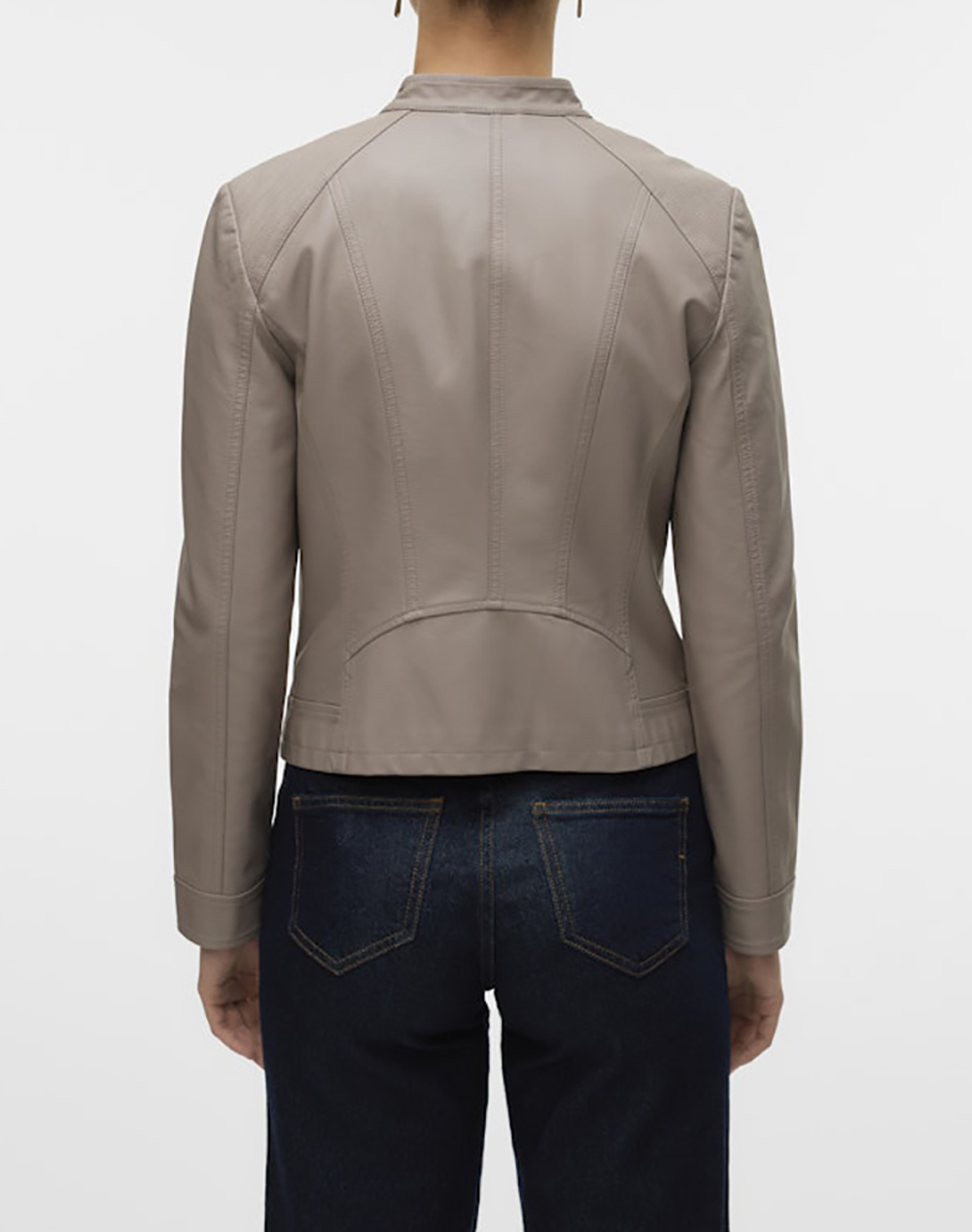 VERO MODA VERO MODA VMFAVODONA SHORT COATED JACKET NOOS 10288555-Moon Rock Gray - 2