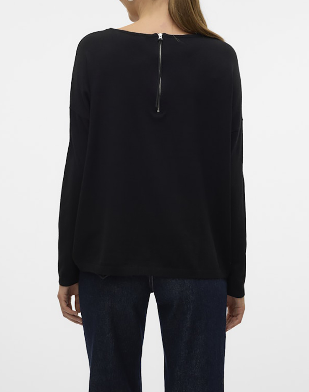 VERO MODA VERO MODA VMBREEZE AURA LS ZIPPER BLOUSE NOOS 10319443-BLACK Black - 2