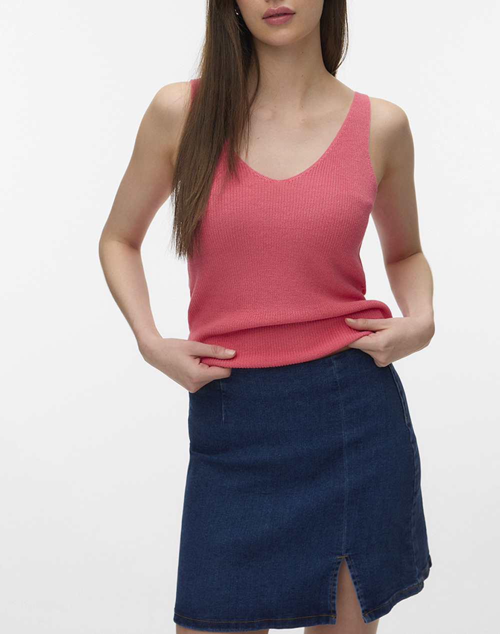 VERO MODA VMNEWLEX SUN SL TOP GA NOOS 10281877-Coral Paradise Coral