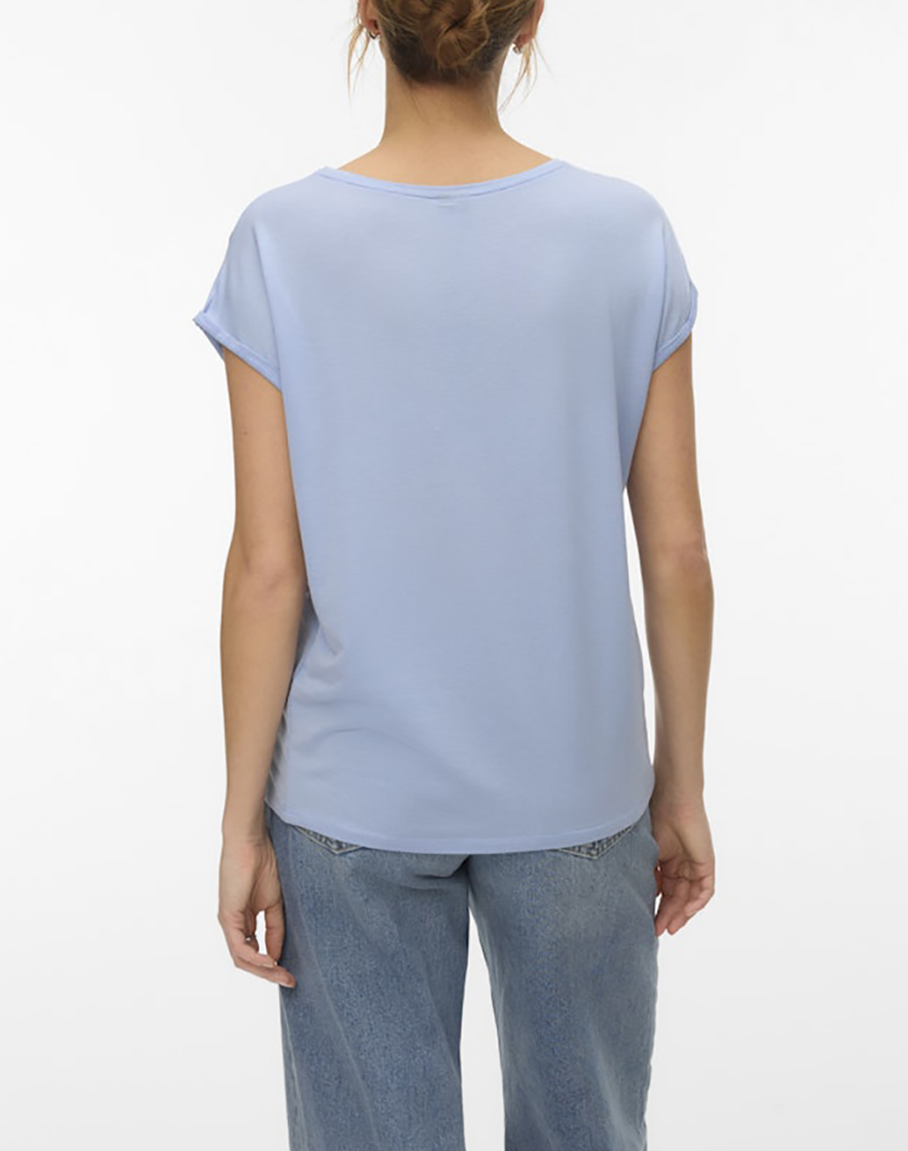 VERO MODA VERO MODA VMAVA PLAIN SS TOP JRS NOOS 10284468-Brunnera Blue LightBlue - 2