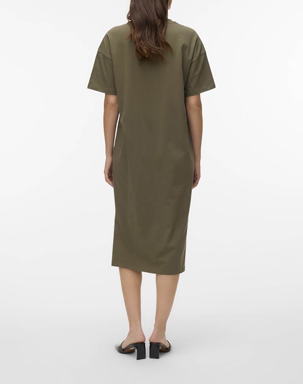 VERO MODA VMMOLLY SS OVERSIZE CALF DRESS NOOS 10286081-Kalamata Olive