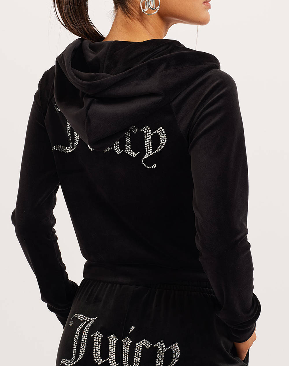 JUICY COUTURE MADISON HOODIE JCWA122001-101 Black φωτογραφία