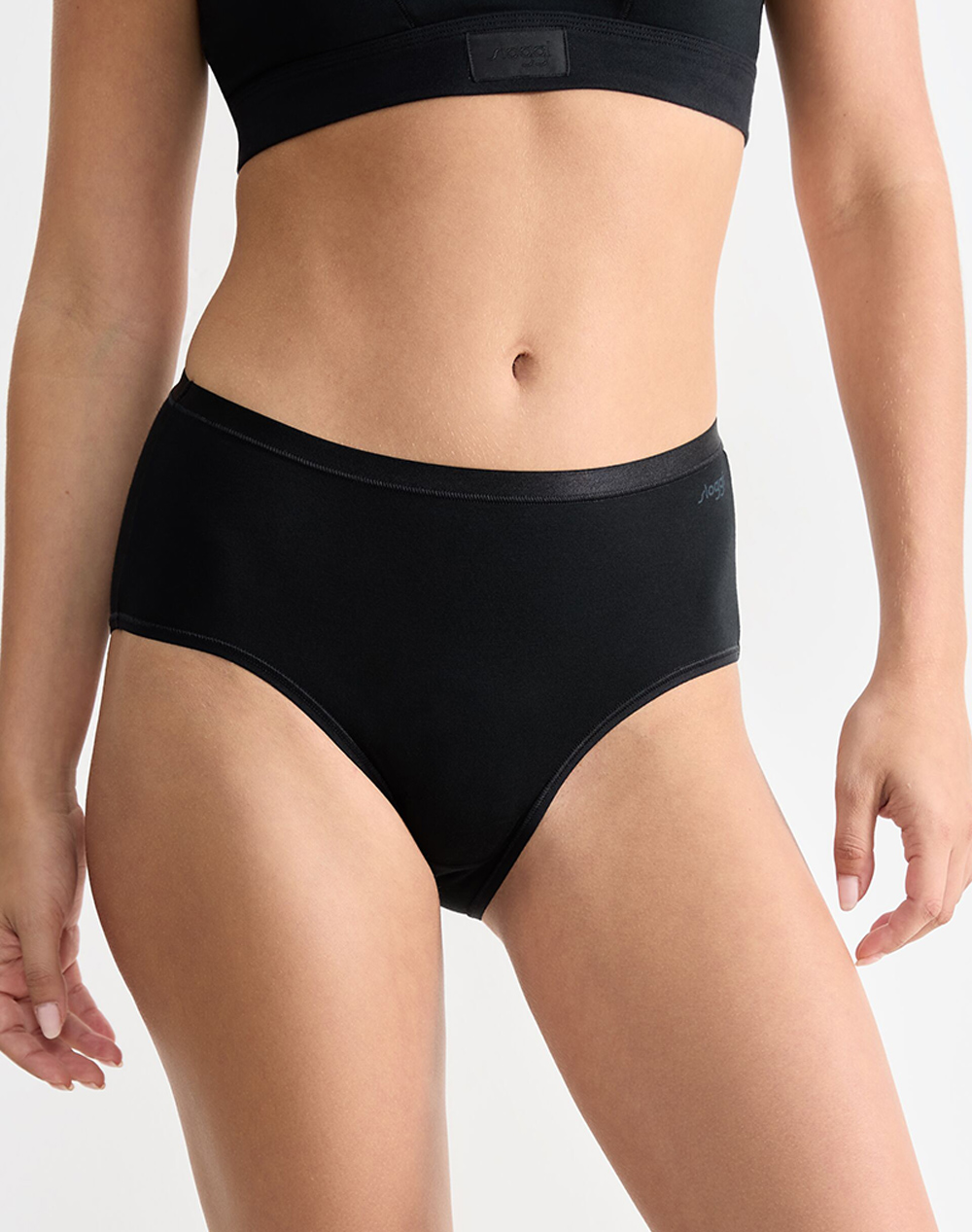 sloggi GO Daily Cotton Midi 3P 10222325-0004 Black φωτογραφία