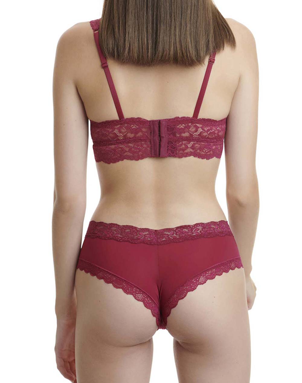 WALK ΓΥΝΑΙΚΕΙΟ HIPSTER ΜΕ ΔΑΝΤΕΛΑ W2040-27 Red φωτογραφία