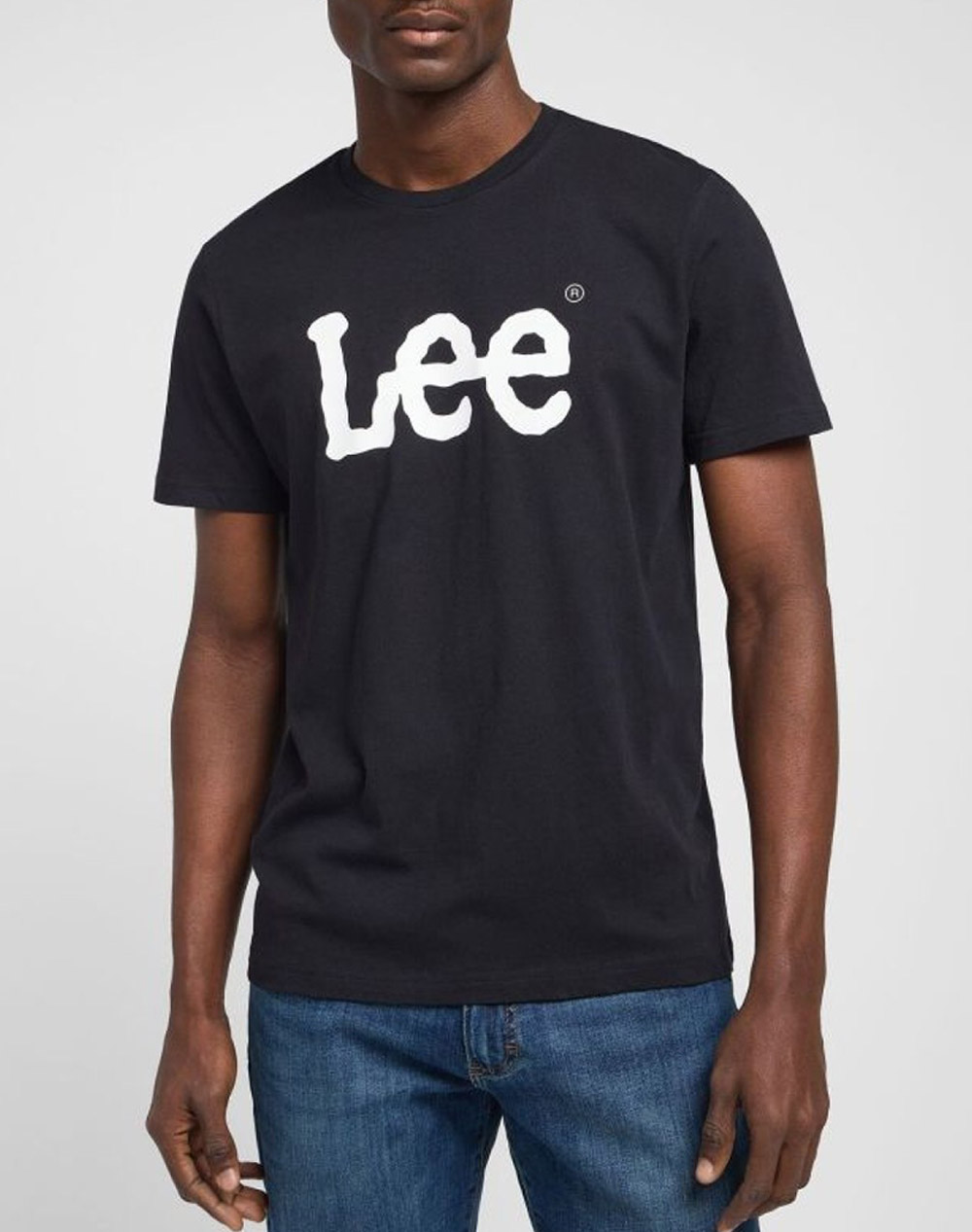 LEE WOBBLY LOGO TEE 112116120-BLACK Black