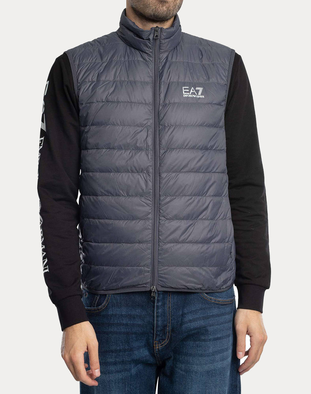 EA7 EA7 GILET PIUMINO 8NPQ06PNGPZ-U8115 DarkGray