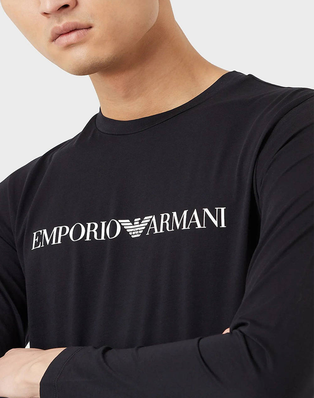 Emporio Armani T-Shirt 8N1Tn81Jpzz-0974 Navyblue ανδρικά ρούχα μπλούζες Politikos Shop Πολιτικός