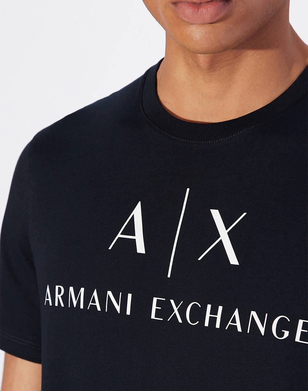 Armani Exchange T-Shirt 8Nztcjz8H4Z-1510 Darkblue ανδρικά ρούχα μπλούζες Politikos Shop Πολιτικός