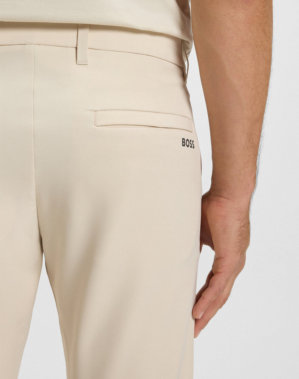 Boss T Commuter-Slim 10268853 01 50534303-131 Cream ανδρικά ρούχα παντελόνια Chinos Politikos Shop Πολιτικός