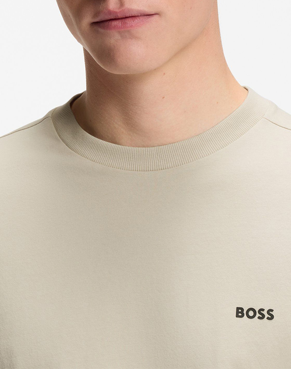 Boss Tee 10256064 01 50506373-275-275 Sandybrown ανδρικά ρούχα μπλούζες T-Shirt Politikos Shop Πολιτικός
