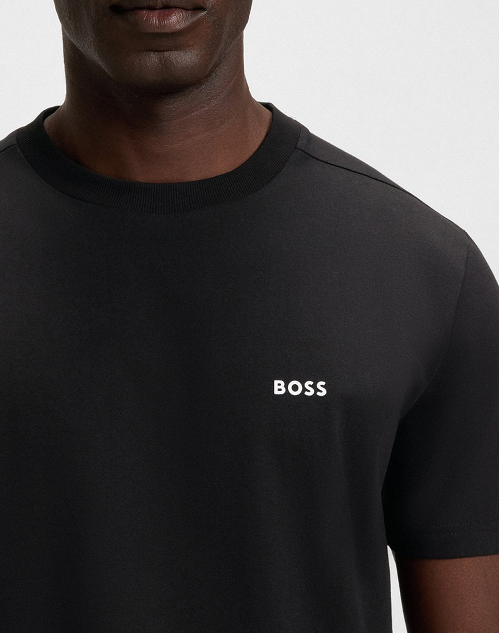 Boss Tee 10256064 01 50506373-001-001 Black ανδρικά ρούχα μπλούζες T-Shirt Politikos Shop Πολιτικός