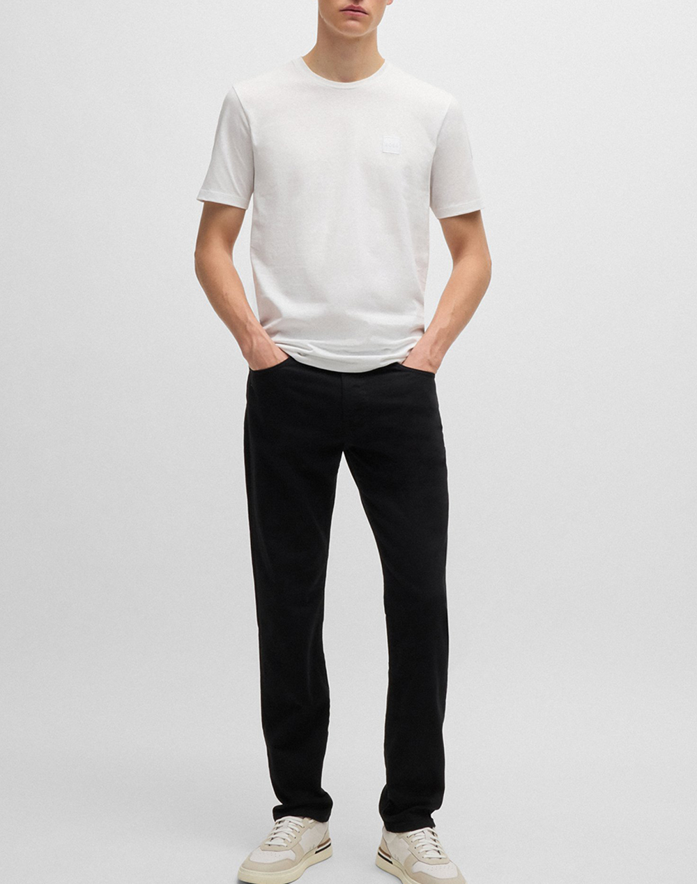 Boss Tales 10242631 02 50508584-100-100 White ανδρικά ρούχα μπλούζες T-Shirt Politikos Shop Πολιτικός