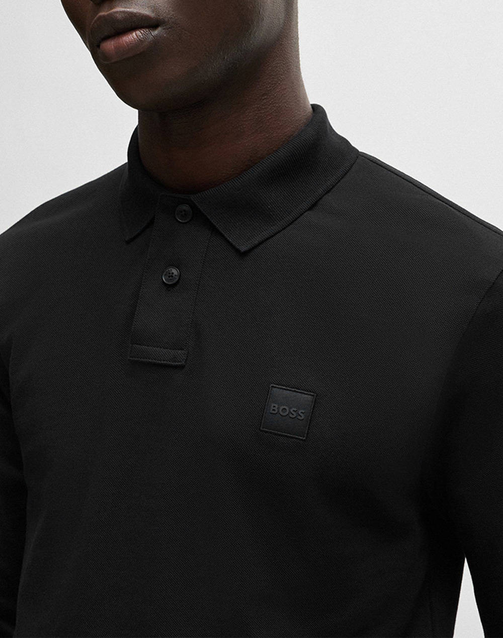 Boss Passerby 10256683 01 50507704-001 Black ανδρικά ρούχα μπλούζες Polo Politikos Shop Πολιτικός