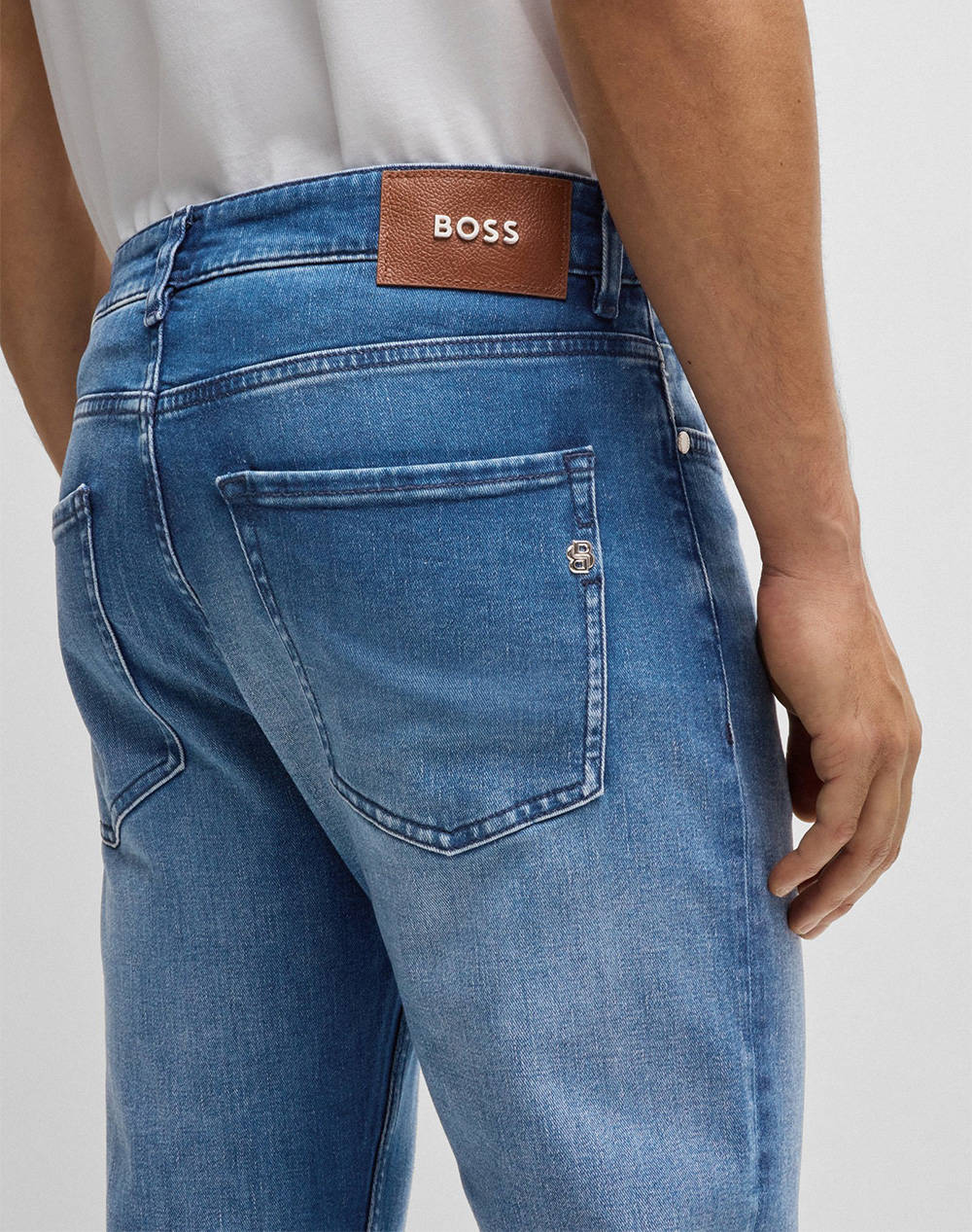 Boss H-Delaware 10263110 02 50520856-420 Denimblue ανδρικά ρούχα παντελόνια Jeans Politikos Shop Πολιτικός